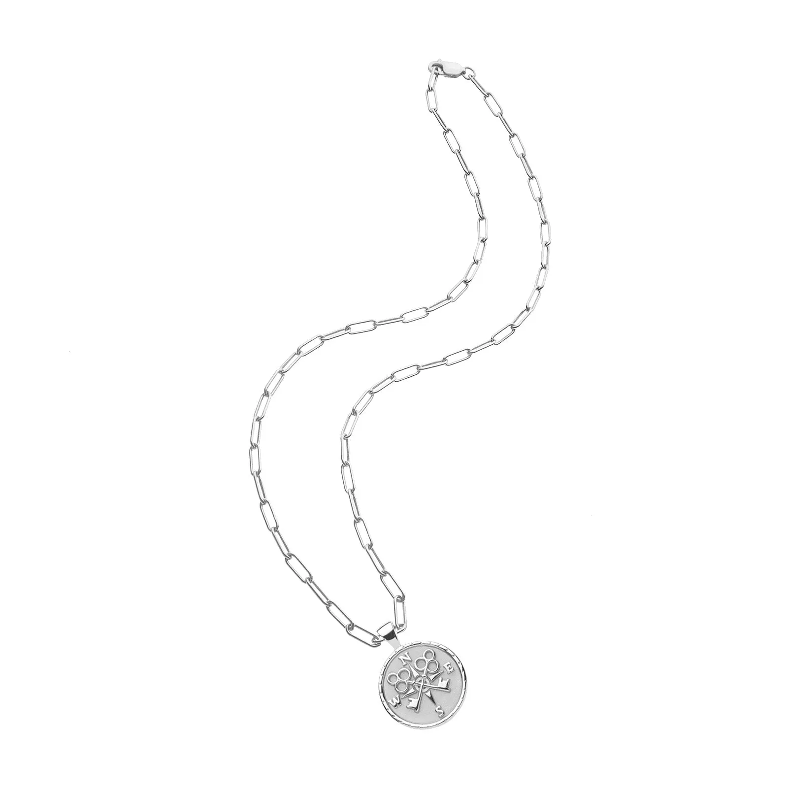 FOREVER JW Small Pendant Coin in Silver