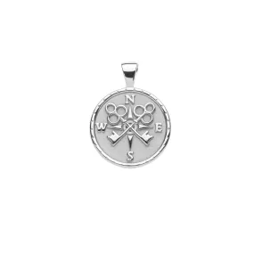 FOREVER JW Small Pendant Coin in Silver