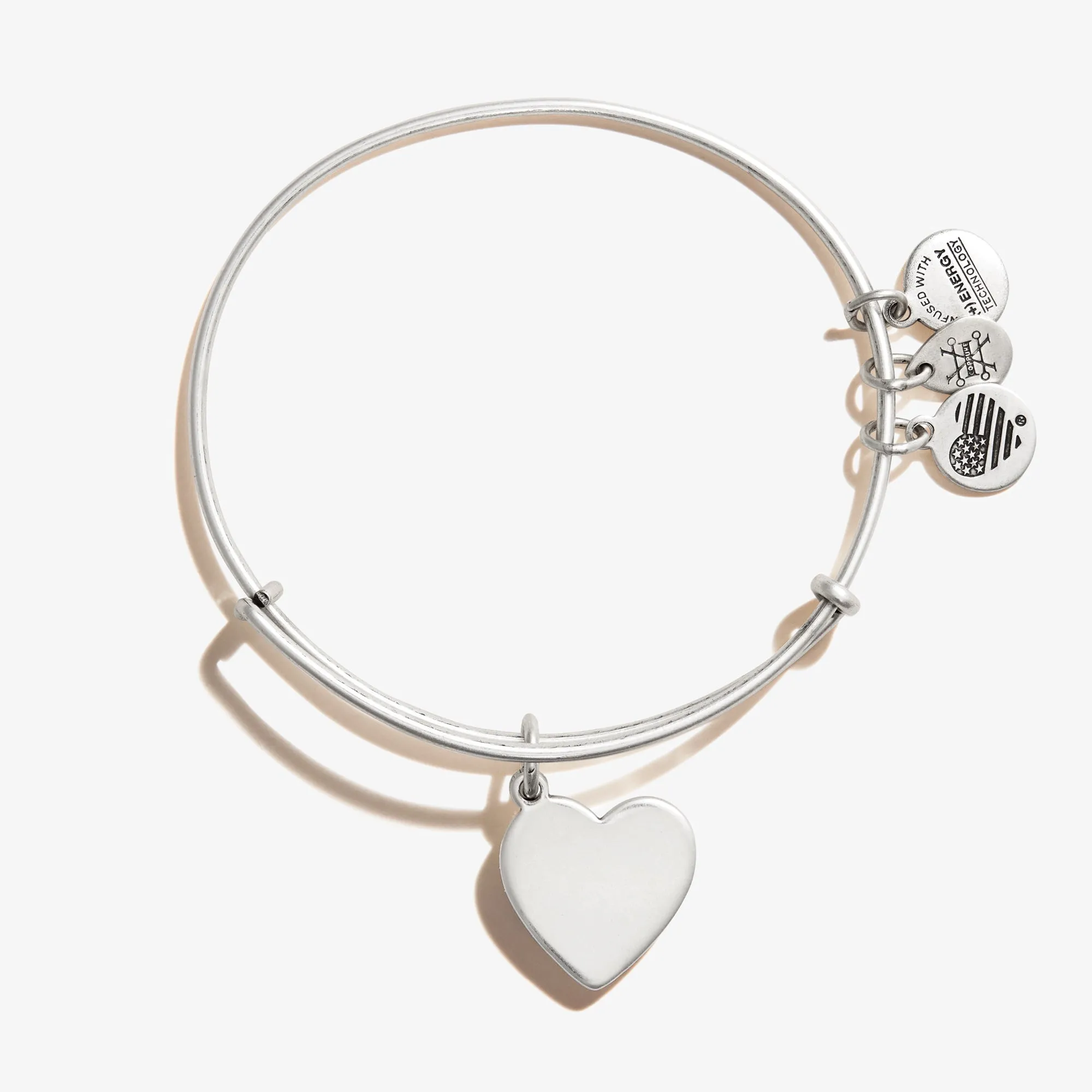 Heart Charm Bangle