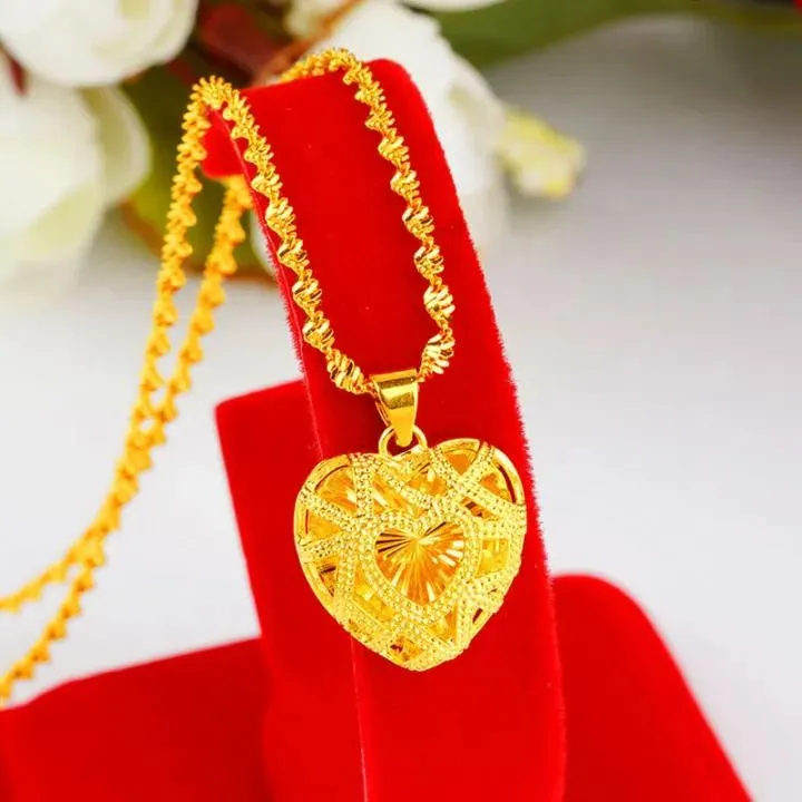 Heart Necklaces For Women Girls Jewellery Gifts Love Charm Pendant Chain Bridal S4608027