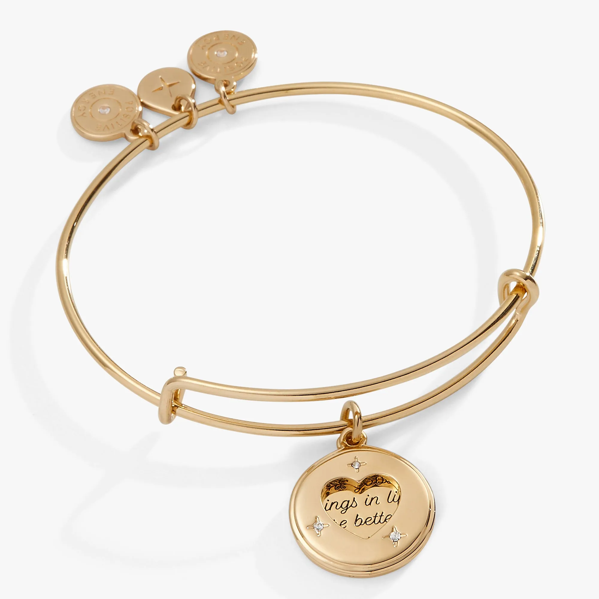 Hidden Message Heart Affirmation Bangle