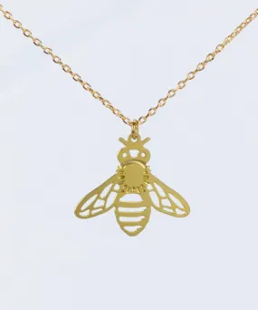 HoneyBee Charm Gold Necklace