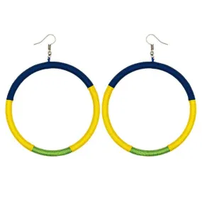 Hoop Embroidery Earrings 07