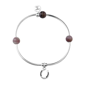 Horseshoe | Soft Bangle Charm Bracelet | Botswana