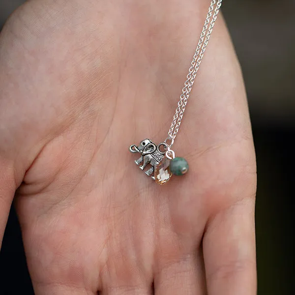 Hummingbird | Cluster Necklace | Sterling Silver