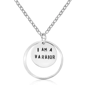 I am a Warrior - Sterling Silver Necklace