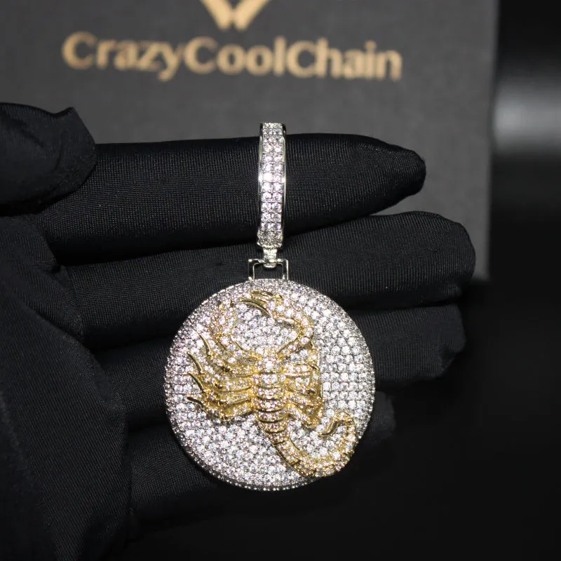 Iced Scorpion pendant