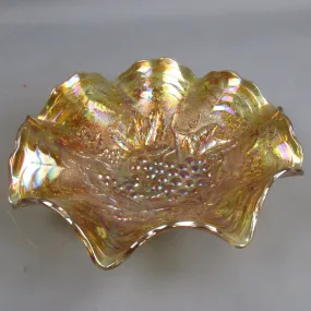 Indiana Glass Co Marigold Carnival Glass Dish Vintage c1960