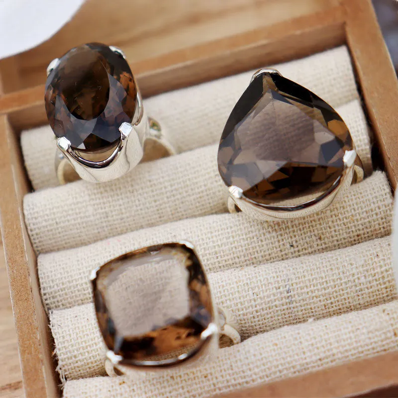 Indiana Smoky Quartz Chunky Ring