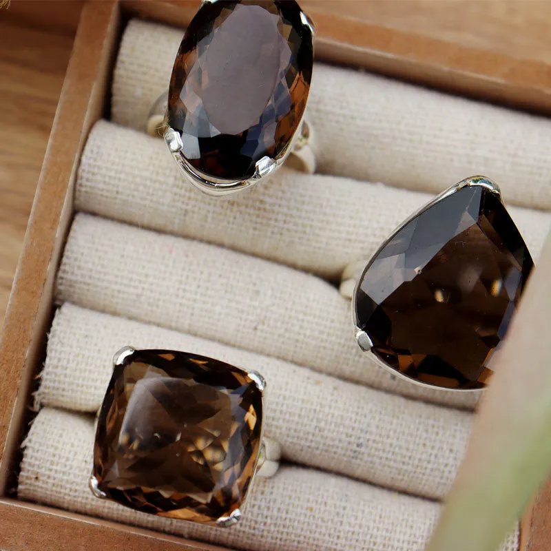 Indiana Smoky Quartz Chunky Ring