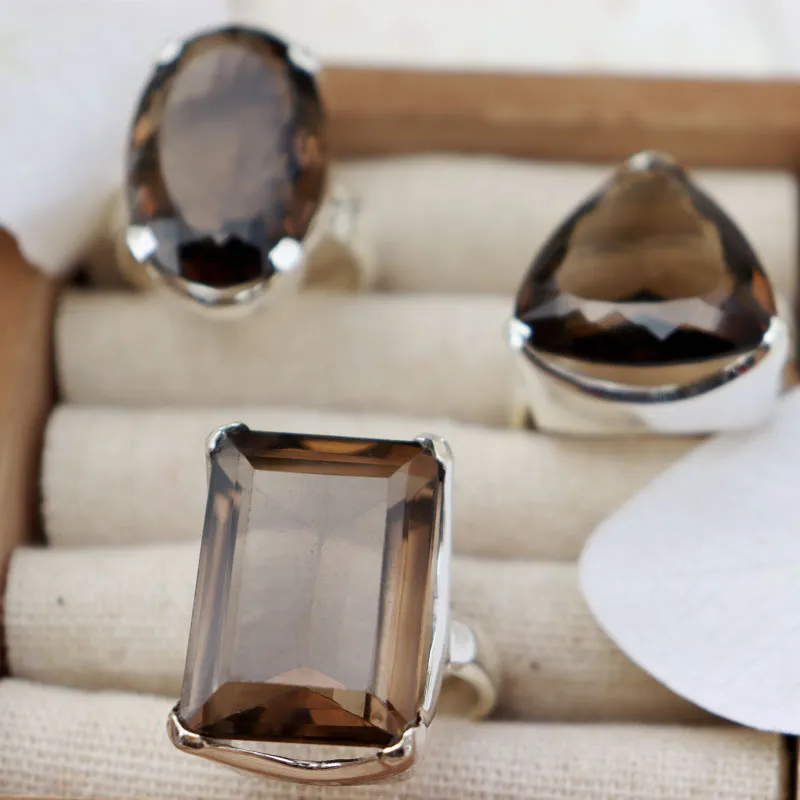 Indiana Smoky Quartz Chunky Ring