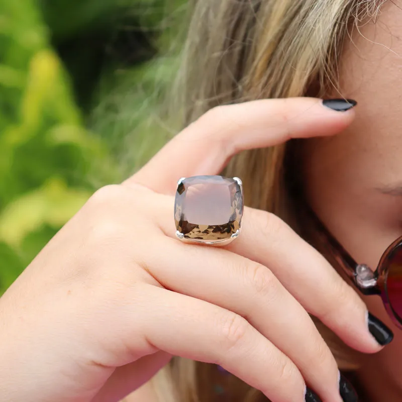 Indiana Smoky Quartz Chunky Ring