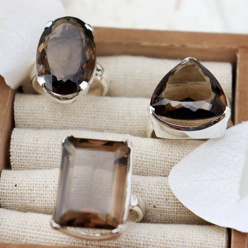 Indiana Smoky Quartz Chunky Ring