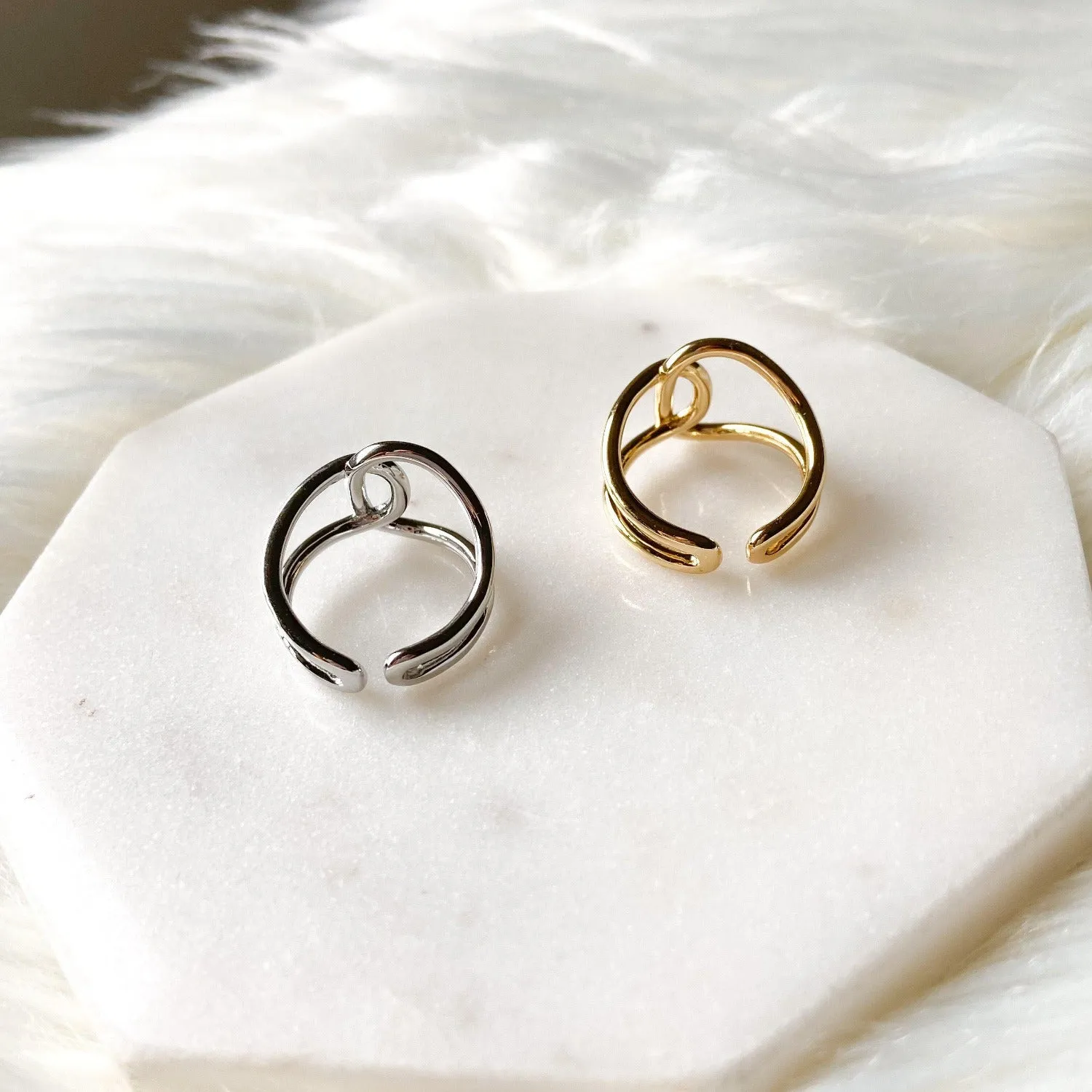 Kaitlyn 925 Silver Adjustable Ring