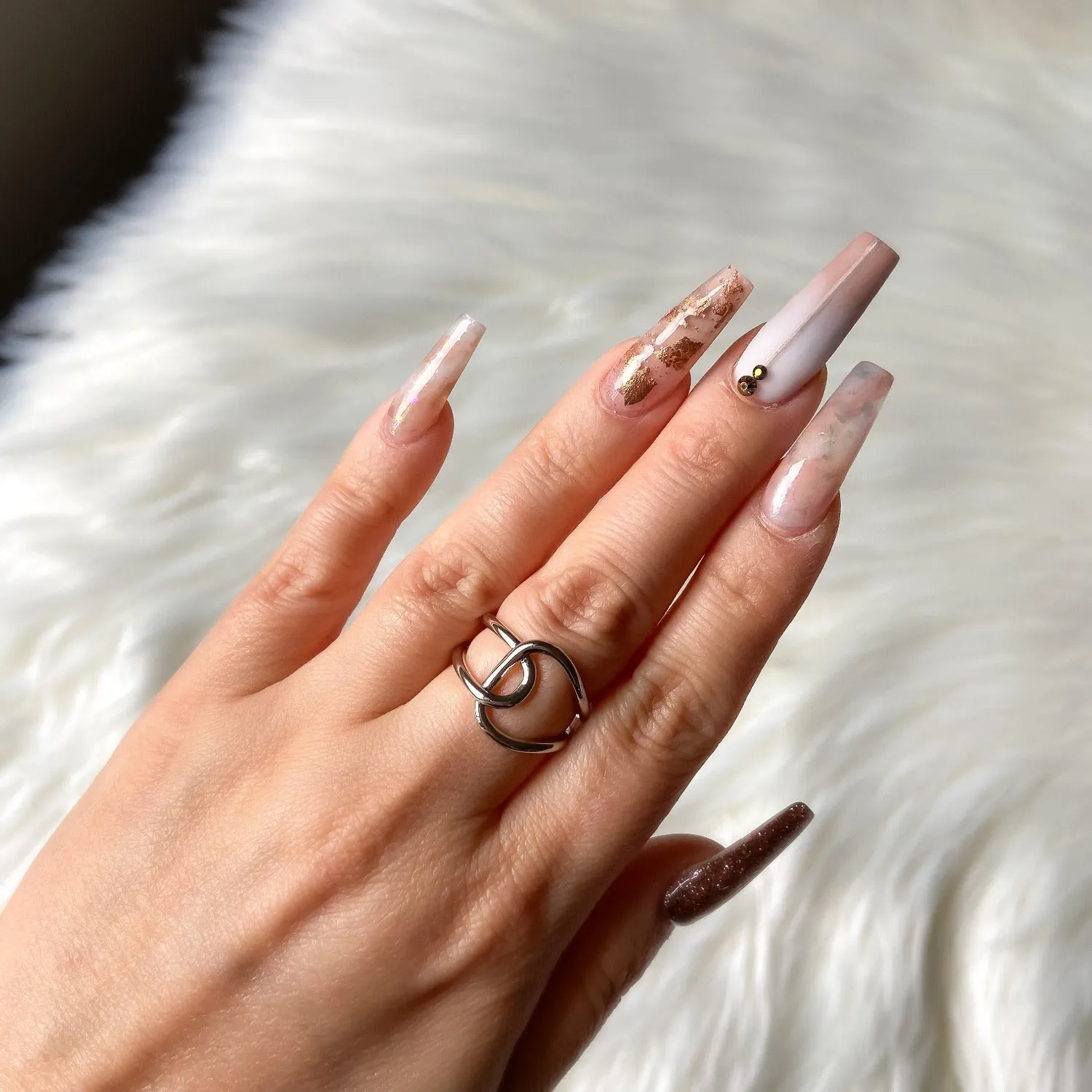 Kaitlyn 925 Silver Adjustable Ring