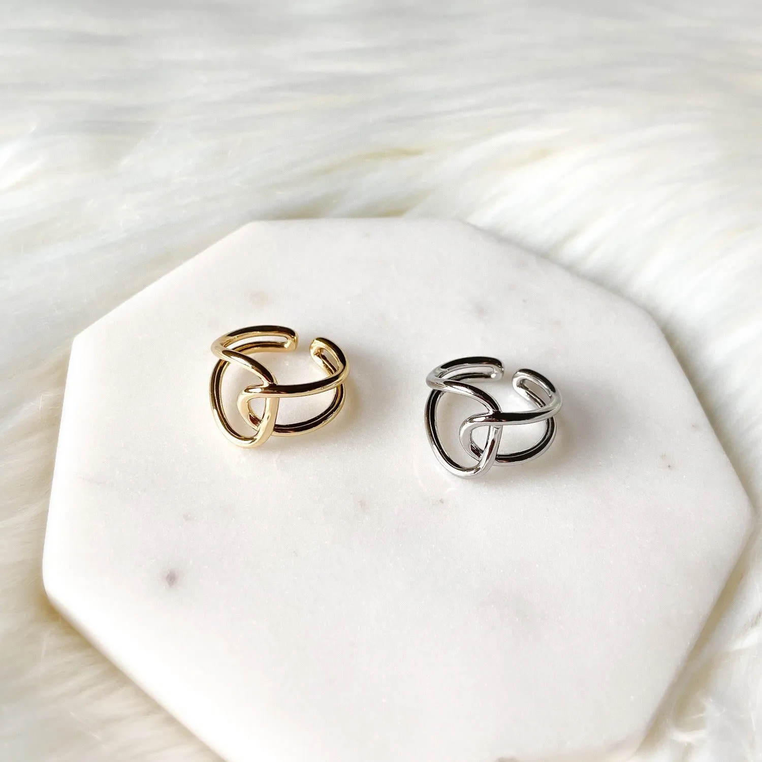 Kaitlyn 925 Silver Adjustable Ring