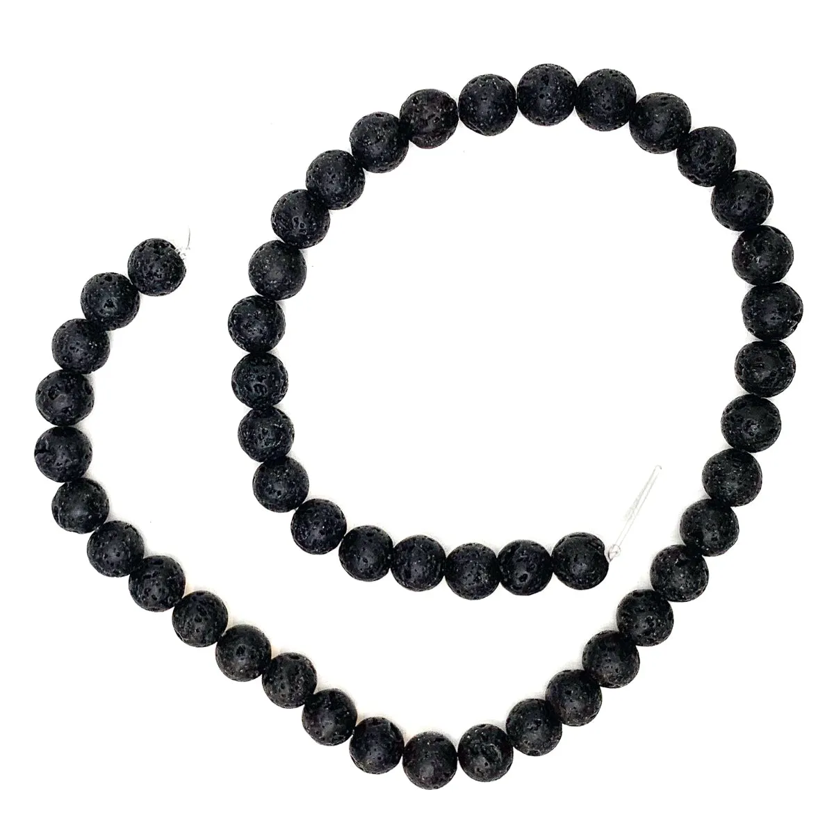 Lavastone 8mm Smooth Rounds Bead Strand