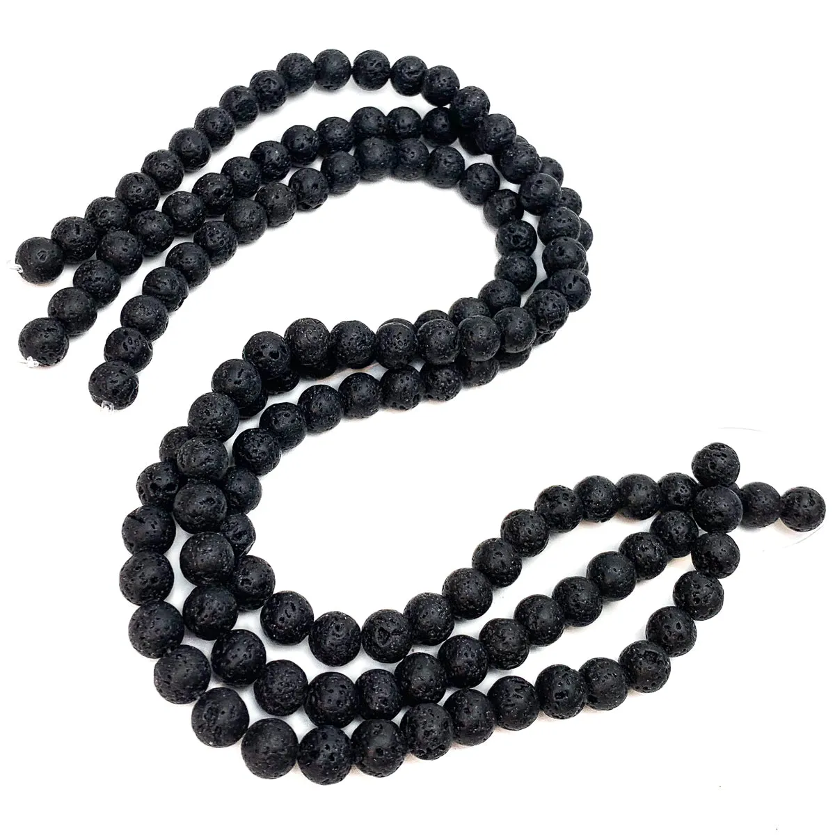 Lavastone 8mm Smooth Rounds Bead Strand