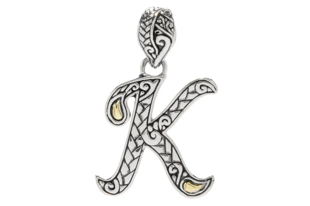 Letter K Pendant