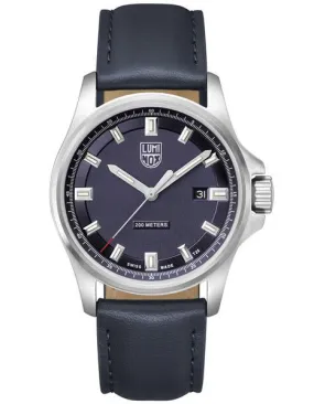 Luminox Mens Dress Field 1830 Series - Blue Dial - Blue Leather Strap - 200m