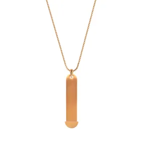 Mesh charm necklace rosé gold