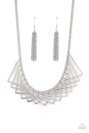 Metro Mirage - Silver Paparazzi Necklace