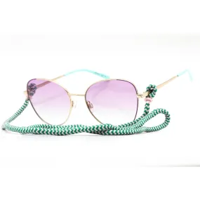 Missoni MMI 0038/S Sunglasses Gold Violet / Violet Shaded Green Women's