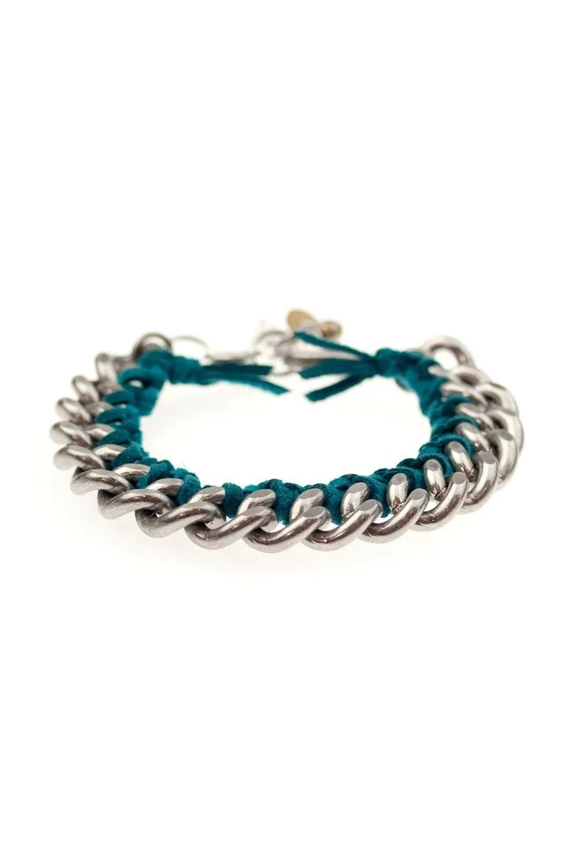 MON AMI FRIENDSHIP BRACELETS steel & suede (more colours available)