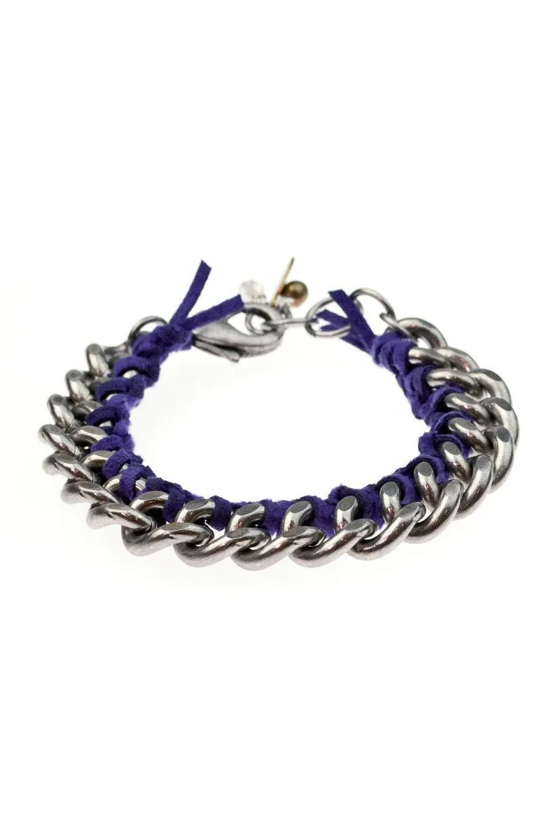 MON AMI FRIENDSHIP BRACELETS steel & suede (more colours available)