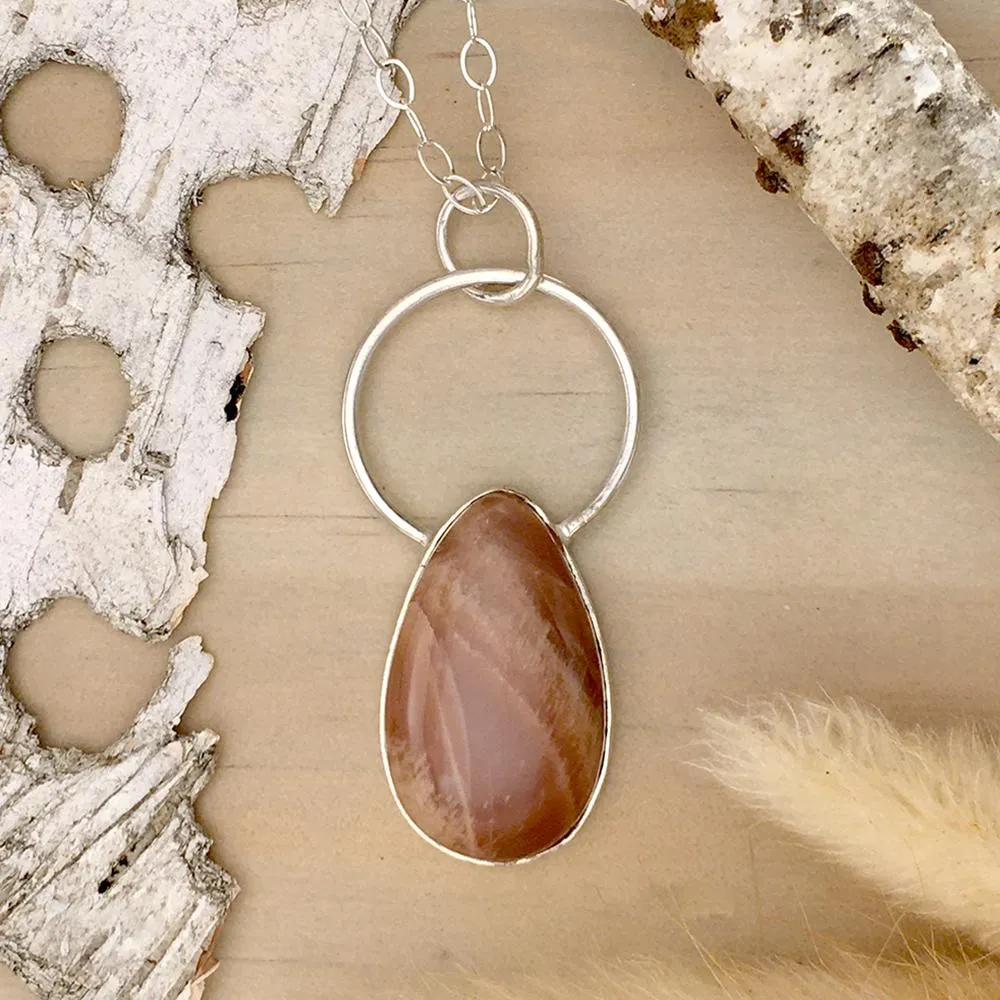 Moonstone Pendant Necklace