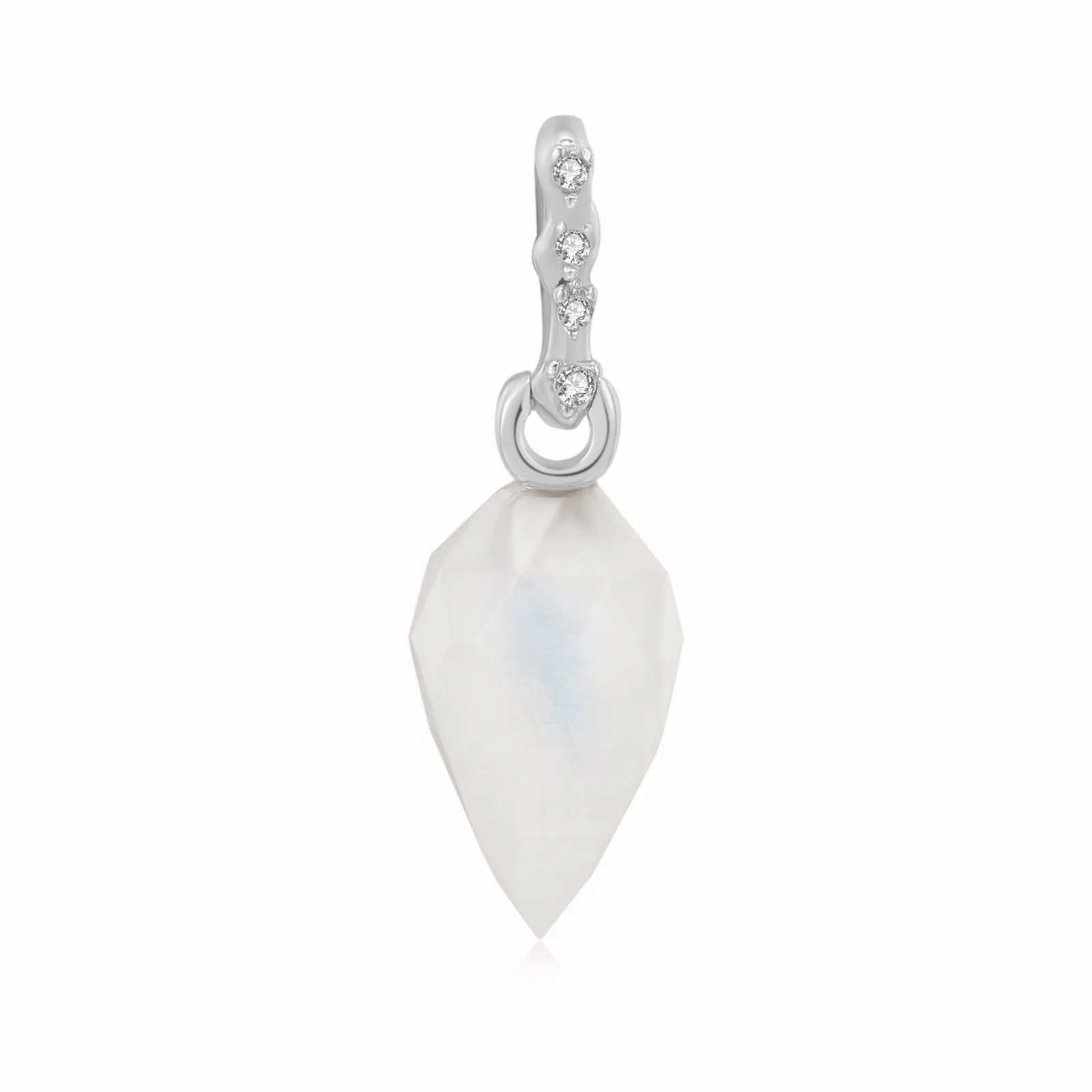 Moonstone Silver Pendant - Solar Plexus Chakra