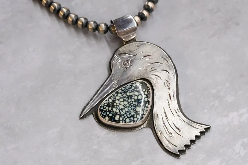 New Lander Sandhill Crane Pendant by Gary Glandon