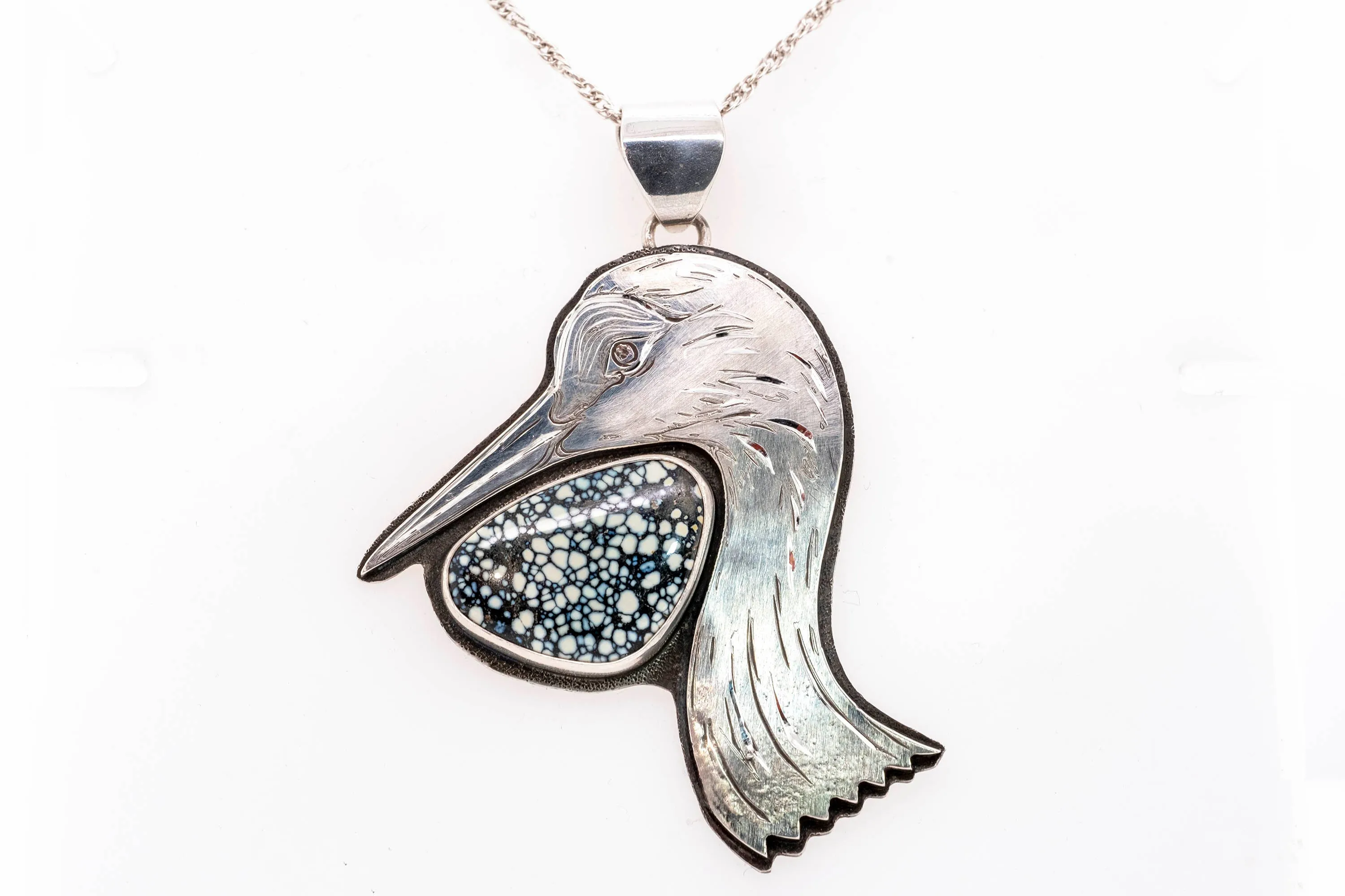 New Lander Sandhill Crane Pendant by Gary Glandon