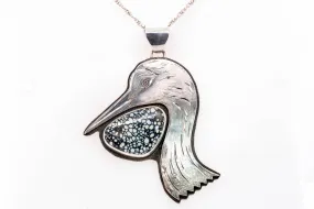 New Lander Sandhill Crane Pendant by Gary Glandon