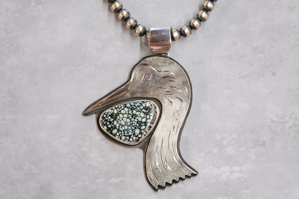 New Lander Sandhill Crane Pendant by Gary Glandon