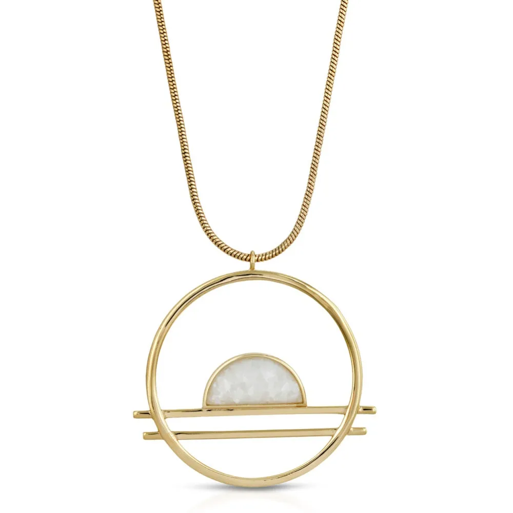 Ocean Drive Statement Pendant - Mother of Pearl