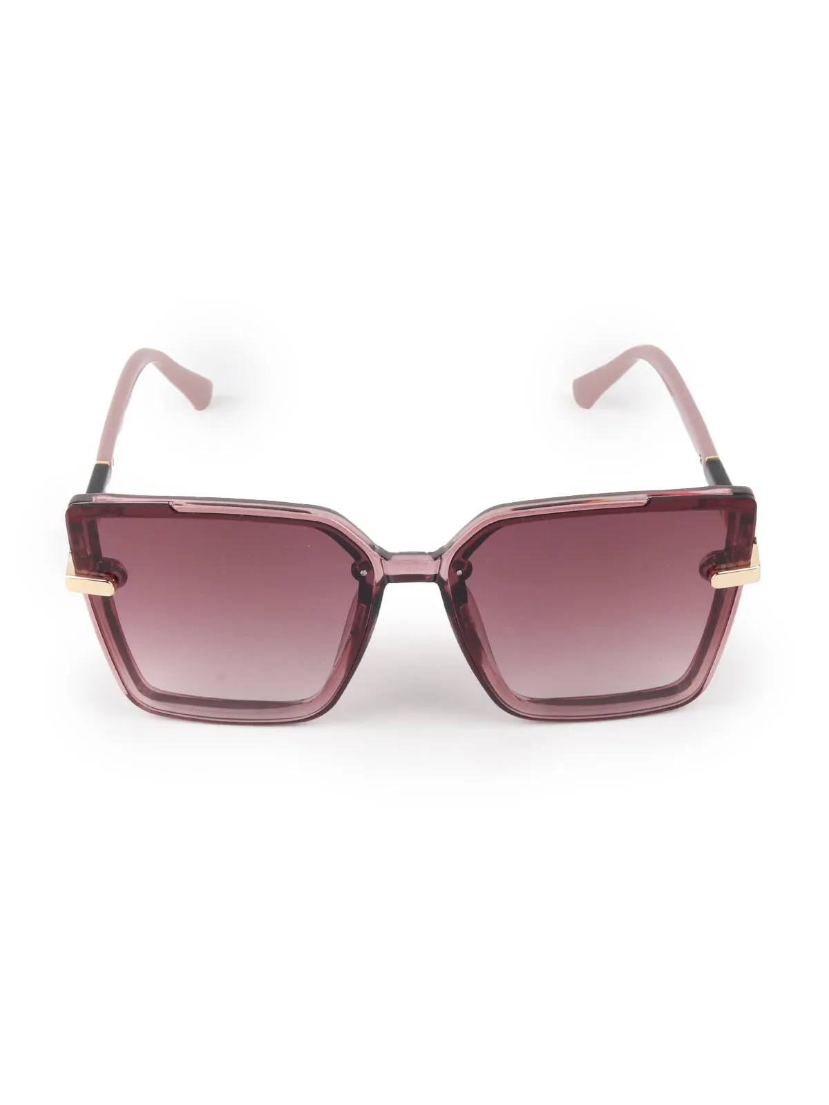 Odette Black Acrylic Square Sunglasses for Women