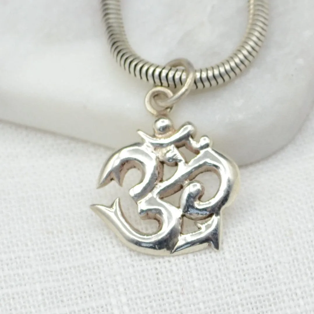 Om Silver Necklace