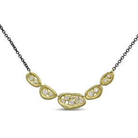 Open Pebbles Diamond Link Necklace