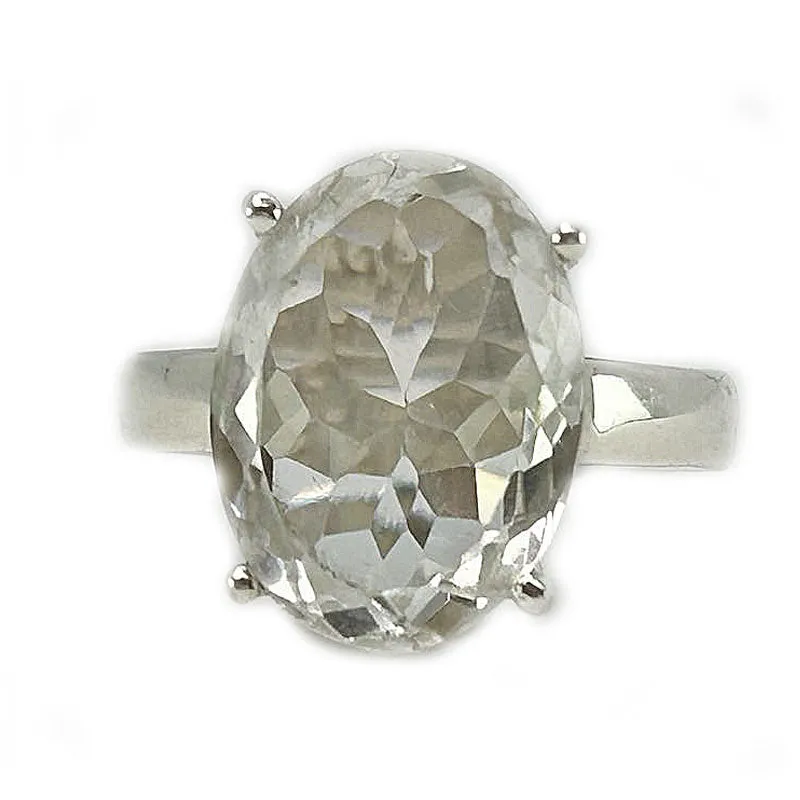 Orisa Clear Quartz Oval Ring