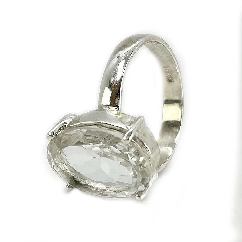 Orisa Clear Quartz Oval Ring