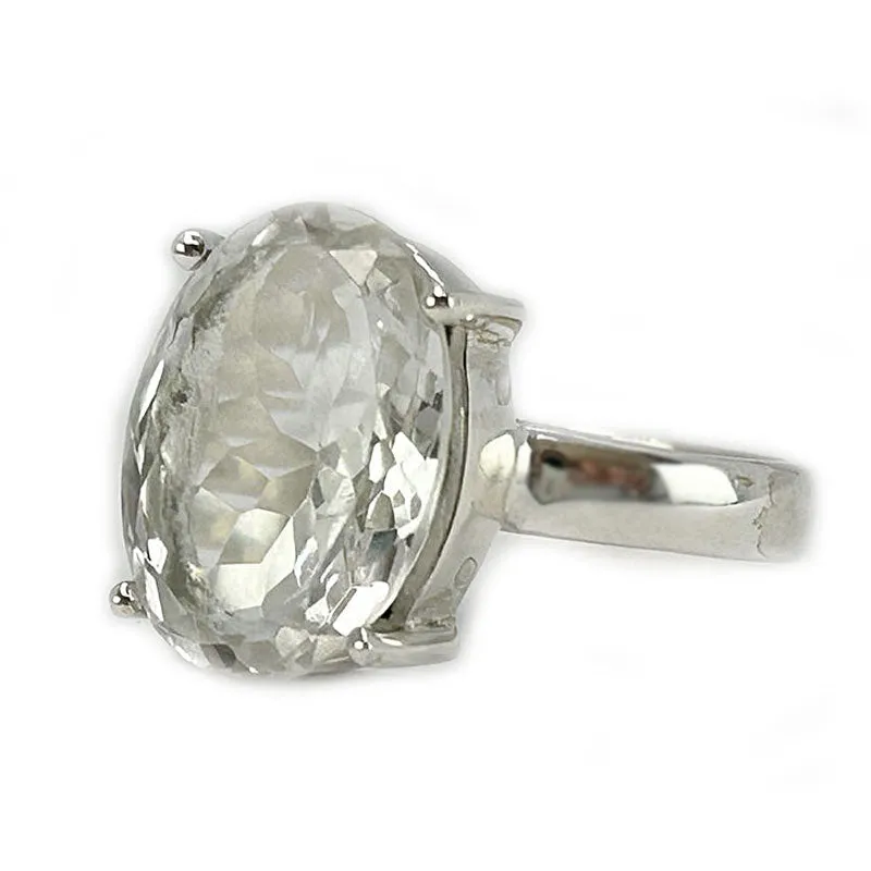 Orisa Clear Quartz Oval Ring