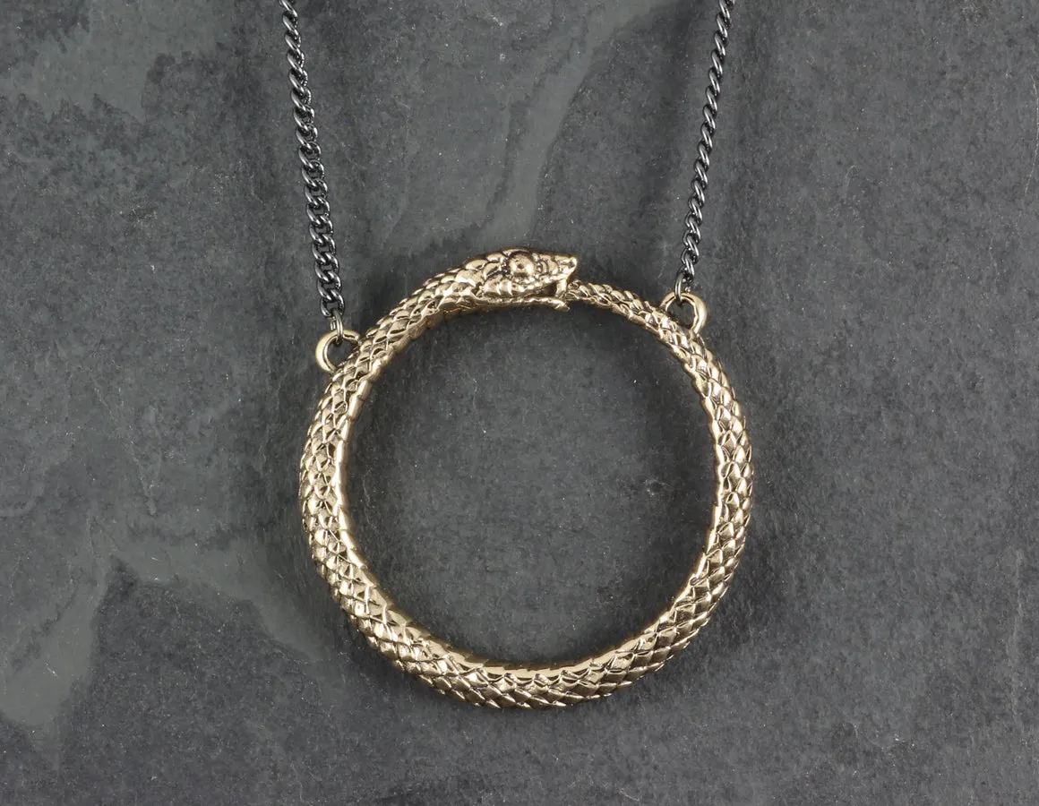 Ouroboros Necklace - Bronze