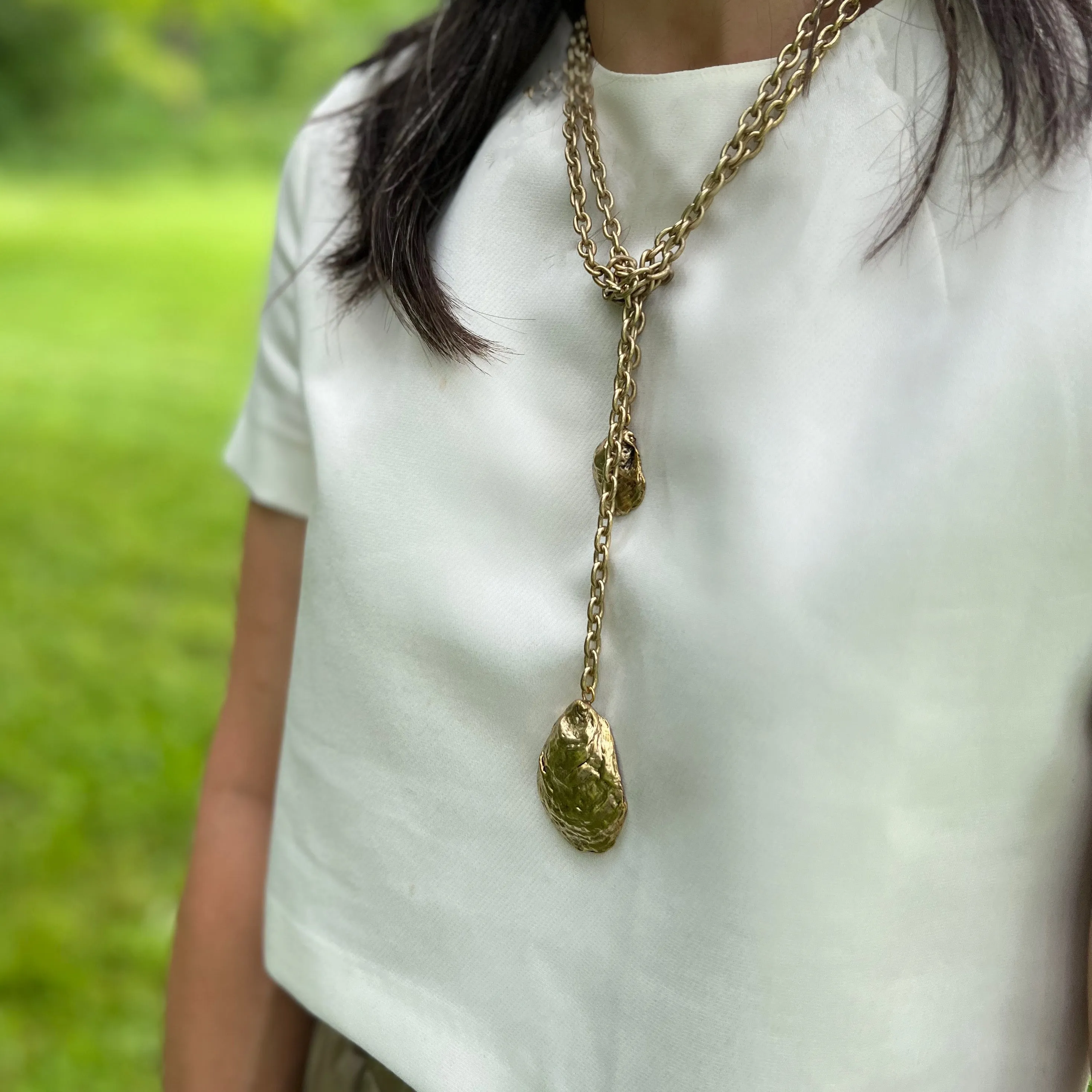 Oyster Double Shell Necklace