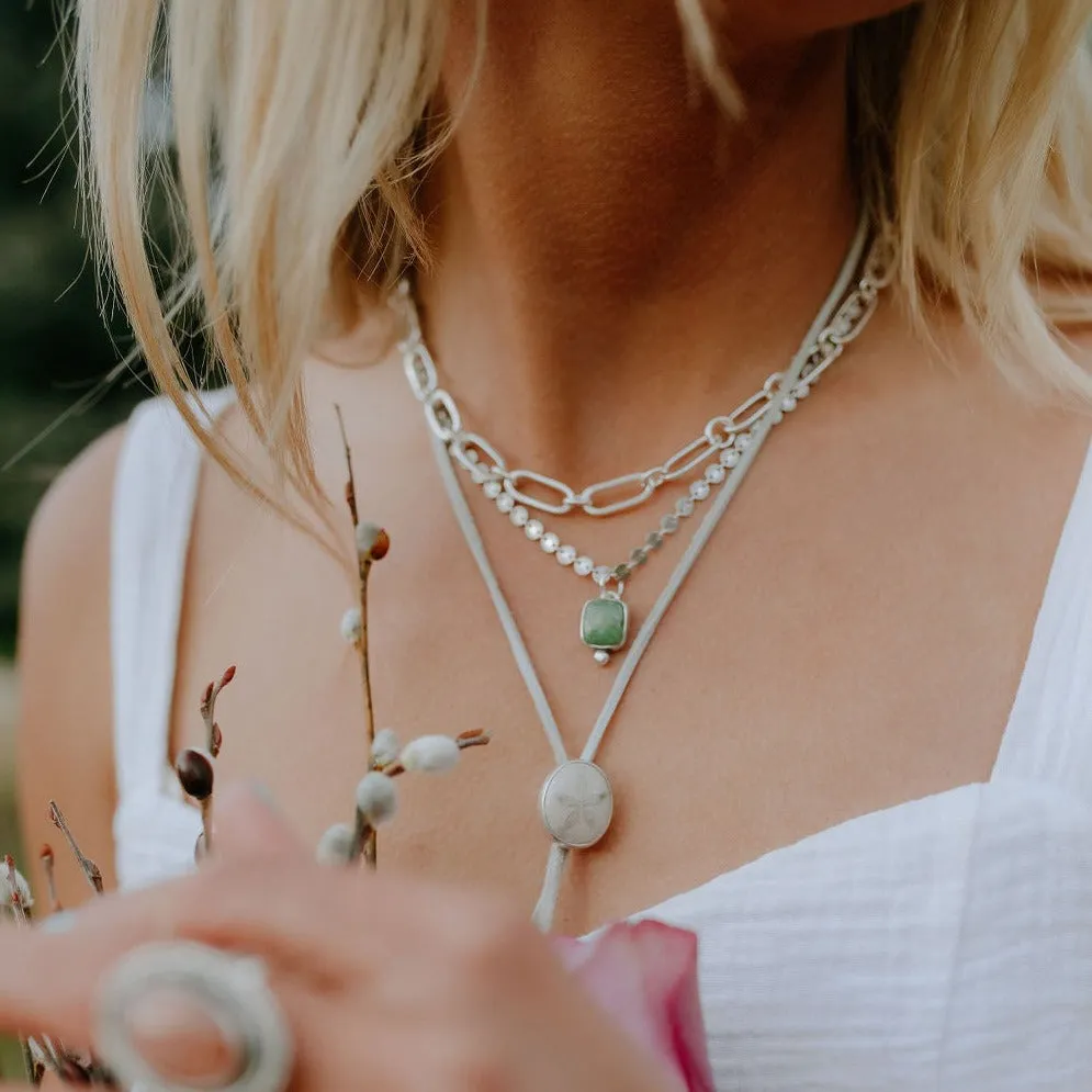 Petite Sand Dollar Lady Bolo Necklace