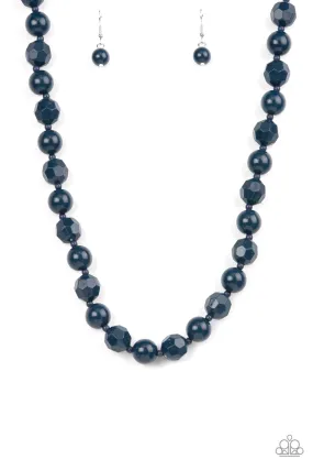 Popping Promenade - Blue Paparazzi Necklace