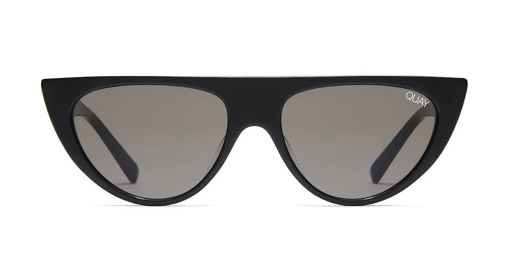 Quay Run Away Sunglasses Black Smoke