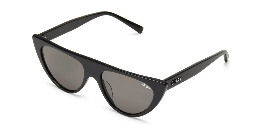 Quay Run Away Sunglasses Black Smoke