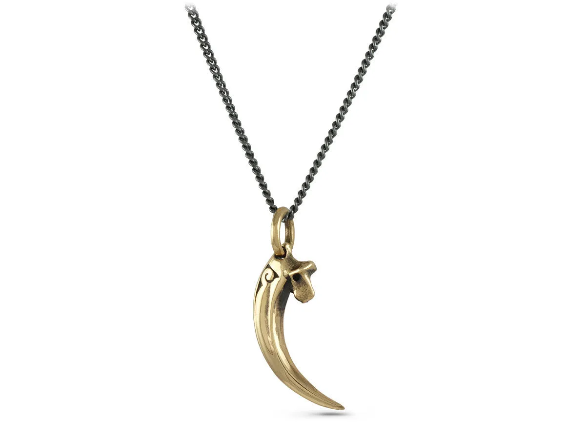 Raven Talon Necklace - Bronze