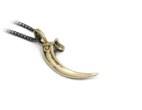 Raven Talon Necklace - Bronze